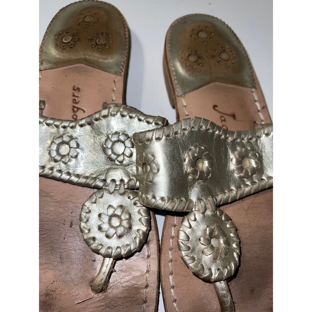 Jack Rogers iconic sandal in platinum size 7 - Picture 8 of 8